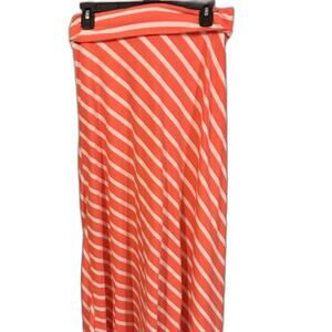 Mossimo Supply Co Peach And White Long Skirt Size M